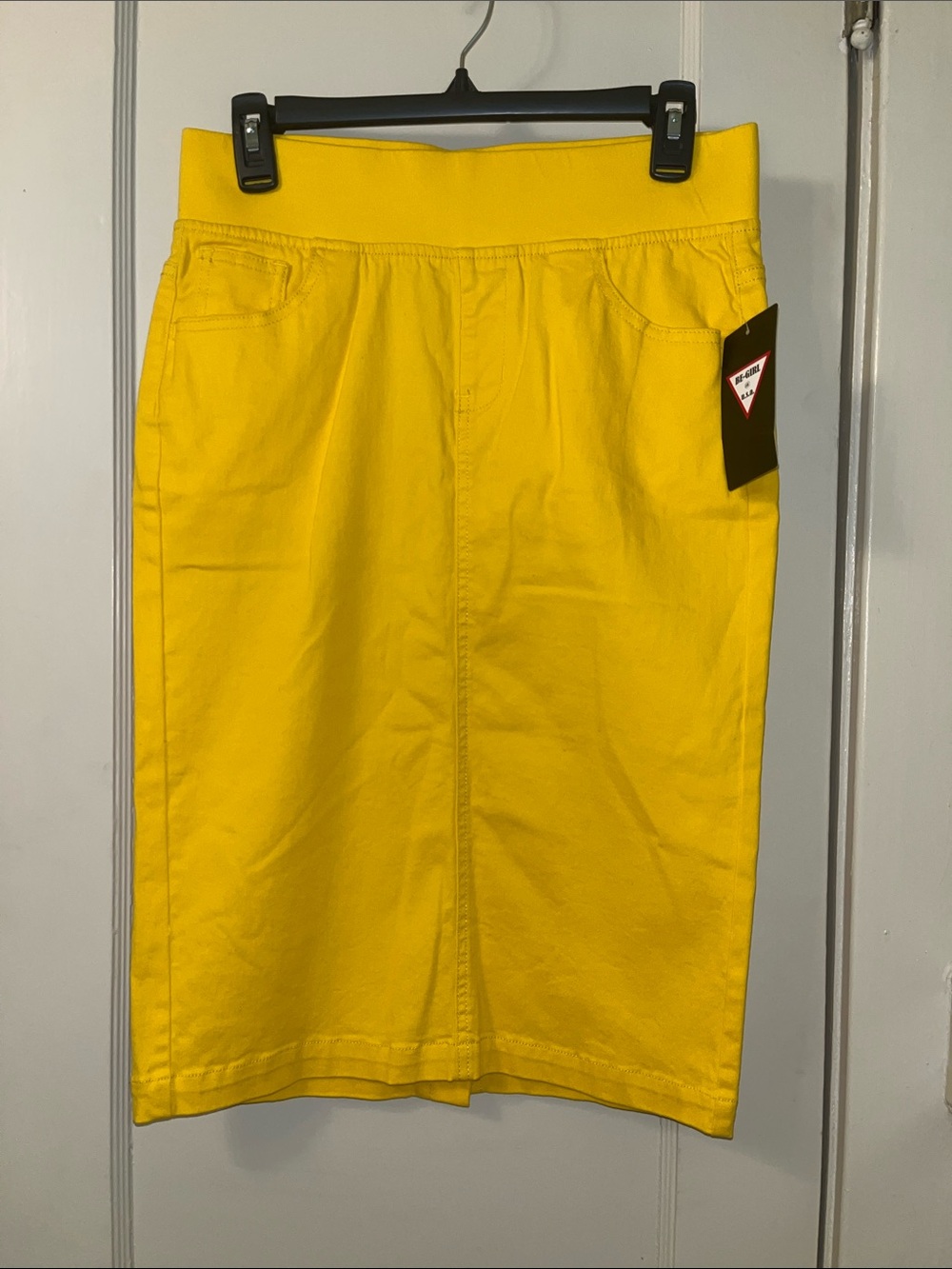 Bright Yellow Pencil Skirt